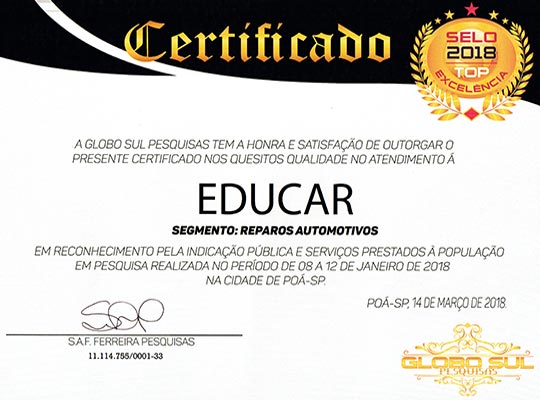 certificado oficina especializada cambio automatico zona leste